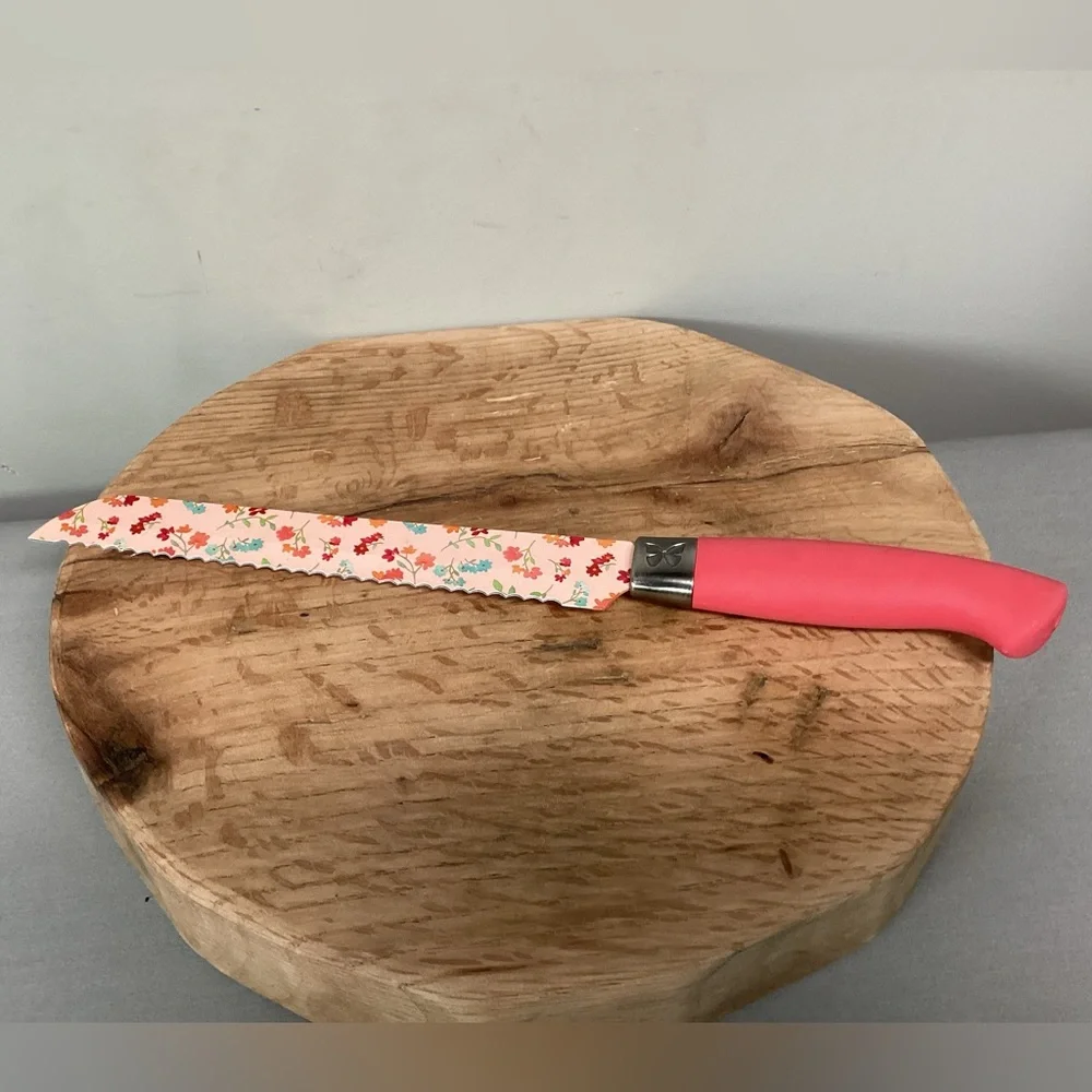 🔴 Pioneer Women - Bread Knife / Carving Knife - Beautiful & Colorful Design